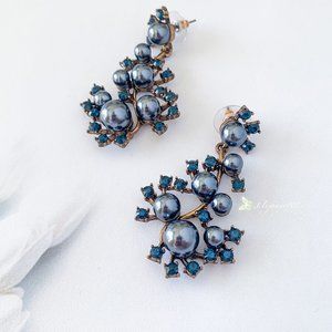 Oscar De La Renta statement earrings